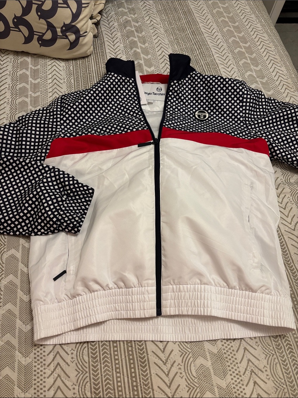 Sergio Tacchini Navy, Red & White Original 1990 drop full track Set - Picture 7 of 8